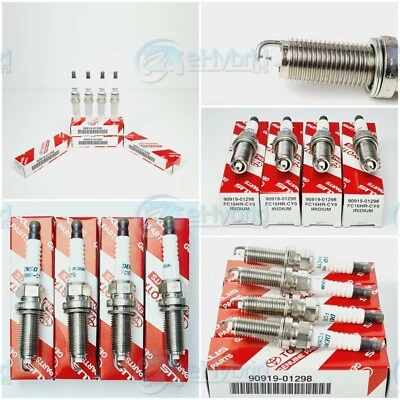 Toyota C-HR Irihium Spark Plugs TT Denso FC16HR-CY9 Genuine Toyota 90919-01298 - Image 1 of 4