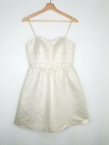 Aidan by Aidan Mattox Womens Dress Gold Strapless Fit and Flare Bustier Size 8 - Picture 1 of 11