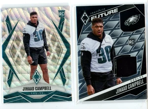 Lote de 2 tarjetas de novato Panini Phoenix Jihaad Campbell RC 2025 camiseta y onda/299 (RB) - Imagen 1 de 1