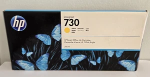 HP 730 Żółty wkład atramentowy Wysoka wydajność (P2V70A) 300ml - NOWY - EXP SEP 2022 - Zdjęcie 1 z 5