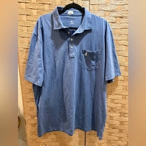Johnnie-O Hangin' Out polo shirt in blue cotton blend Size XXL NWOT - Picture 1 of 4