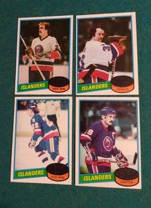 1980-81 Topps Hockey #25 Mike Bossy #40 Trottier #60 Billy Smith #102 Nystrom - Bild 1 von 2