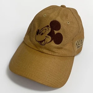 Cappello Berretto Regolabile Disney Aulani Resort Spa Hotel Esclusivo Tessuto Rafia Topolino - Foto 1 di 7