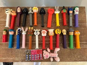 25 Pez Dispenser Lot Star Wars Batman Garfield Bugs Bunny Candy - Picture 1 of 1