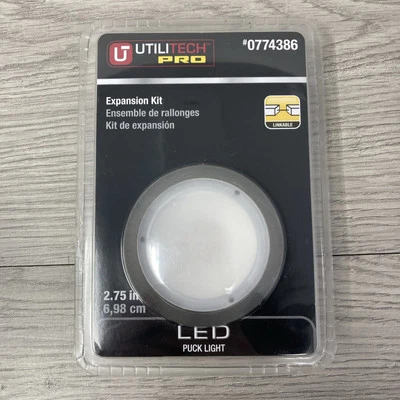 Utilitech Brushed Nickel #0774386 2.75" LED Puck Expansion Kit Light Chrome - Image 1 of 4