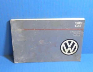 Volkswagen Golf 86 1986 manual del propietario - Imagen 1 de 1