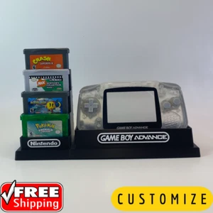 Game Boy Advance & 9 Game Cartridge's Display - DISPLAY ONLY (Customize Colors) - Picture 1 of 8