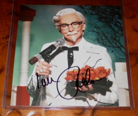 Reba McEntire signed autographed photo as Col Sanders in KFC Commercial Cover