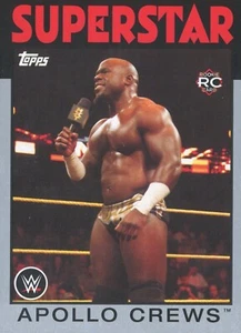 TOPPS 2016 WWE HERITAGE APOLLO CREWS #58 48/50 SILBER PARALLELE KARTE - Bild 1 von 2