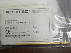 ACUMED LLC MS-DC35 3.5mm X 5" Quick Release Drill - Picture 1 of 3