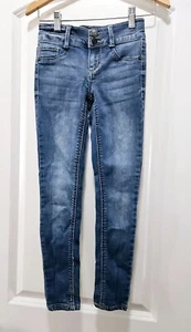 Mudd Girls Size 8 Mid-Rise Jean Legging Medium Wash - Picture 1 of 7