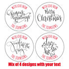  Personalised MODERN LOOK CHRISTMAS Stickers Labels Gift Wrapping Xmas Wrap 846