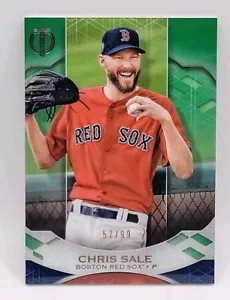 Topps Tribute Green 2019 /99 Chris Sale #48 Boston Red Sox - Foto 1 di 2