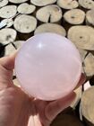 Pink Smelted Quartz Big Sphere 7cm 400g Man Made Crystal *Perfect For Lamp Stand