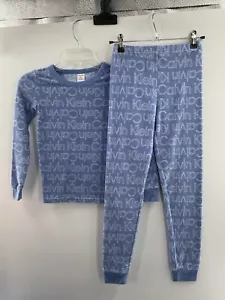 Calvin Klein Kinder Pyjama Set 2 Paar Jungen Größe 8 Blau 005 - Bild 1 von 8