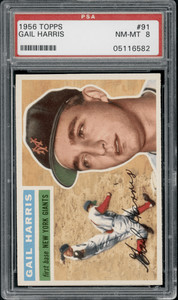 1956 Topps Gail Harris #91 PSA 8