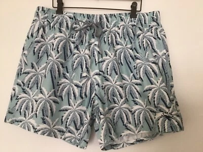 NWT TED BBAKER THE WORLD'S YOUR LOBSTER MEN'S SWIM TRUNKS PALM PRINT SIZE XL - Image 1 of 4
