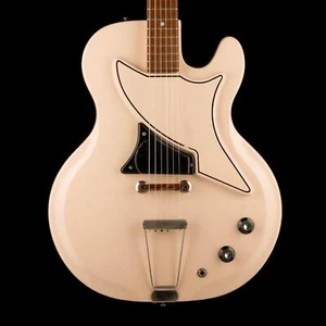 Vintage 1962 National Studio 66 Electric Guitar Sand Buff With Case - Picture 1 of 20