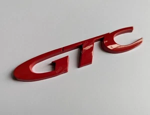 Gloss Red Rear Badge Emblem for Vauxhall Astra GTC Models 1.4 1.6 1.8 2.0 Car - Picture 1 of 3