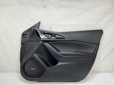 2014-2016 Mazda 3 Door Trim Panel Front Right BHP3 68 420E 02 OEM Black - Image 1 of 4