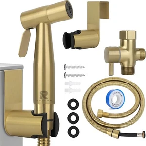 Handheld Bidet Sprayer for Toilet Spray Attachment with Hose for Feminine Wash - Picture 1 of 6