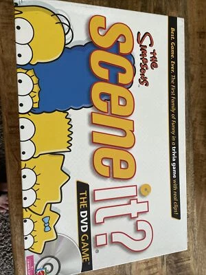 The Simpsons Scene It? Family Trivia DVD Board Game 2009 Mattel EXCELLENT - Image 1 of 2
