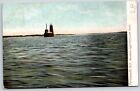 NH Postcard Whaleback Light House Portsmouth Harbor New Hampshire Vintage A04