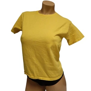 Gildan Heavy Cotton Youth T-Shirt Yellow Size Medium - Picture 1 of 6