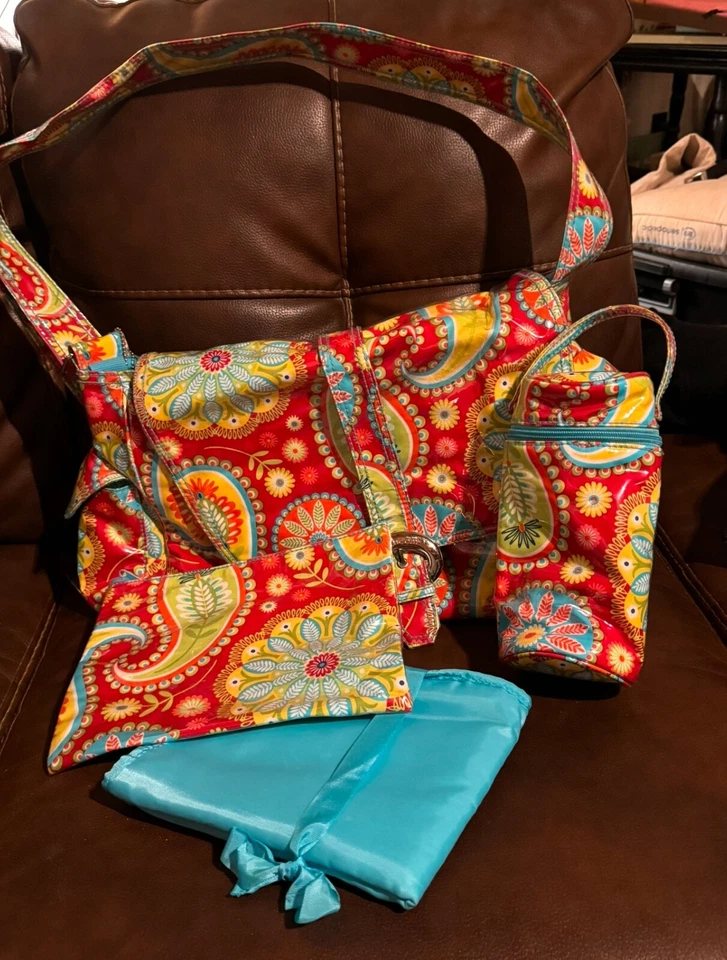 Kalencom Laminated Buckle Diaper Bag W/ Bottle Carrier - Image 1 of 1