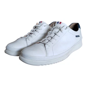 MEPHISTO THOMAS LEATHER SHOCK ABSORBER LACEUP SNEAKERS MENS SZ 12 WHITE RET $269 - Picture 1 of 12