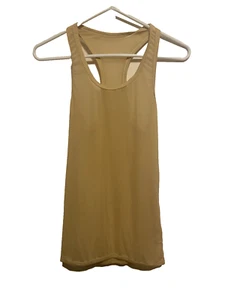 Unbranded Men's Mesh Tank Top Light Yellow Size XL NWOT Racerback Breathable - Picture 1 of 3