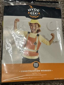 Verkleiden Bauarbeiter Halloween Kostüm Spielset für Kinder mit Weste & Werkzeug - Bild 1 von 2