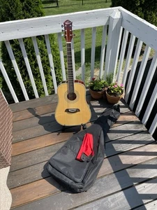 Oscar Schmidt Model OG1 Natural Finish 3/4 Size Dreadnought Acoustic Guitar NICE - Picture 1 of 14