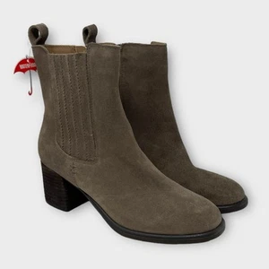 Botín de Tacón de Gamuza Impermeable Blondo Sonali Gamuza Taupe Oscuro Talla 8 NUEVO - Imagen 1 de 11