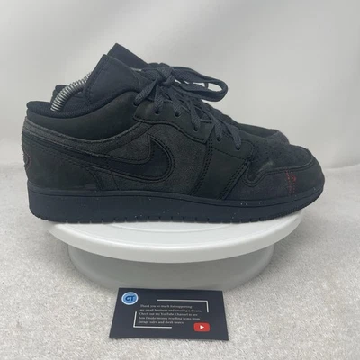 Nike Air Jordan 1 Low Craft Smoke Gray Black Sneakers Size 7Y / 8.5W FQ7757-001 - Image 1 of 4