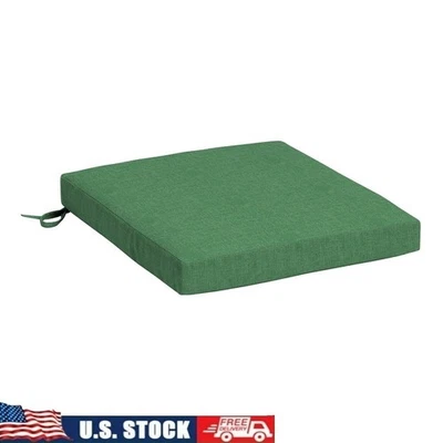 Outdoor Seat Pad Cushion Water Resistant UV Resistant Ties Patio Comfort 17x17 - Image 1 of 4
