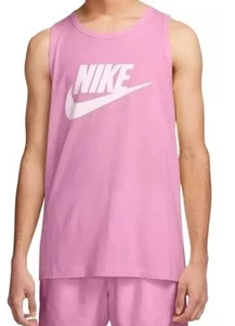 NEW Mens Nike Sportswear Icon Futura Tank Top Size XS Pink NWT - Picture 1 of 4
