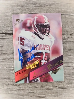 1995 Superior Pix - Autographs #82 Lance Brown /6500 (AU, RC) - Image 1 of 2