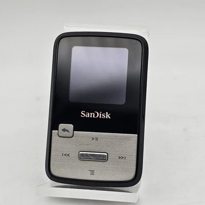 SanDisk Sansa Clip Zip (8GB) Digital Media MP3 Player Black Silver - Bad Battery - Image 1 of 4