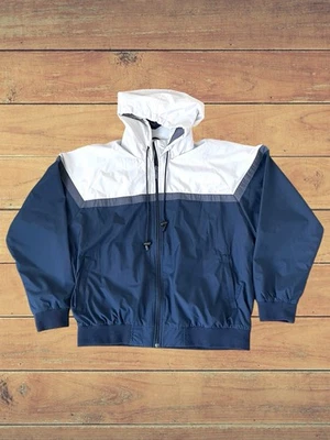 Chaqueta cortavientos Roundtree & Yorke para hombre muchos bolsillos-talla XL azul blanco Foto 1 de 4