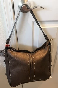 Montana West Rust Pebbled Leather Grommet Trim Convertible Straps Bag Large - Bild 1 von 17