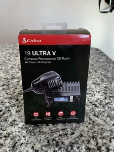 Cobra 19ULTRAV 19 ULTRA 6 AM/FM Recreational CB Radio 4W 40 Channels OPEN BOX - Picture 1 of 7
