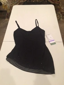 Neu mit Etikett R & M Richards Damenbluse schwarz verziert Trägertop Größe 12 - Bild 1 von 9