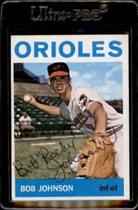 Bob Johnson Baltimore Orioles 1964 Topps #304 Autographed Signed Baseball Card - Picture 1 of 2