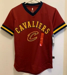 Cleveland Cavaliers Wine/Gold Mesh V Neck Youth Shirt Size Medium (10-12) NWT - Picture 1 of 4