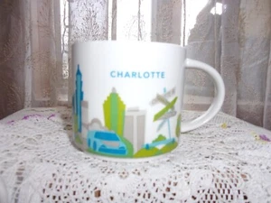 Starbucks You Are Here Collection YAH Charlotte SC ceramic Mug 14 oz. EUC - Picture 1 of 3