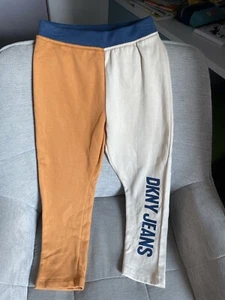 DKNY Jeans Boys Cotton Elastic Waist Logo Jogger Size 5-6 Years - Picture 1 of 4