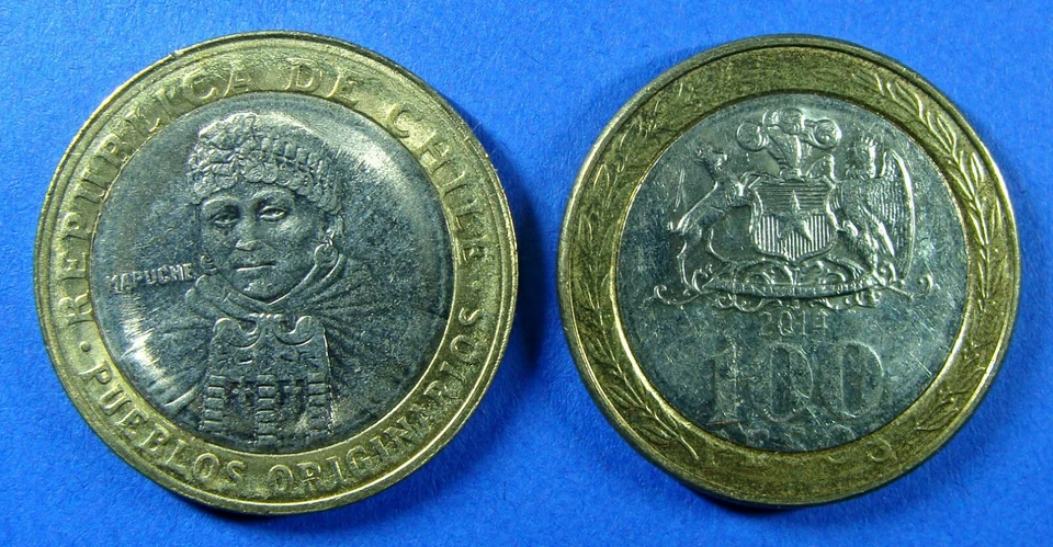 CHILE, 100 PESOS 2014, KM# 236, BI-METALLIC COIN - Image 1 of 1
