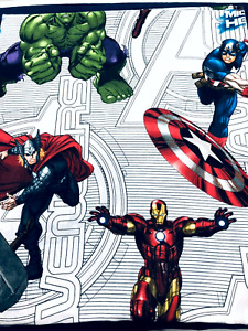 Marvel Avengers Comics Spider Man + FULL FLAT SHEET Kids Cotton Blend