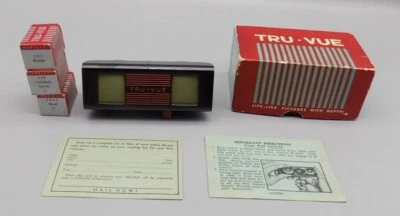 Tru-Vue Viewer + 3 Film Strips In Original Box Blondie Banff Carlsbad Caverns - Image 1 of 4